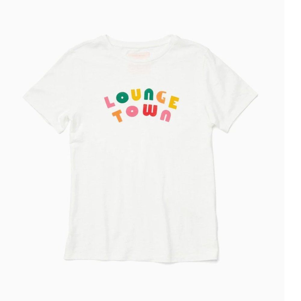 ban.do Lounge Town 100% Cotton Slub Jersey Tee NWT